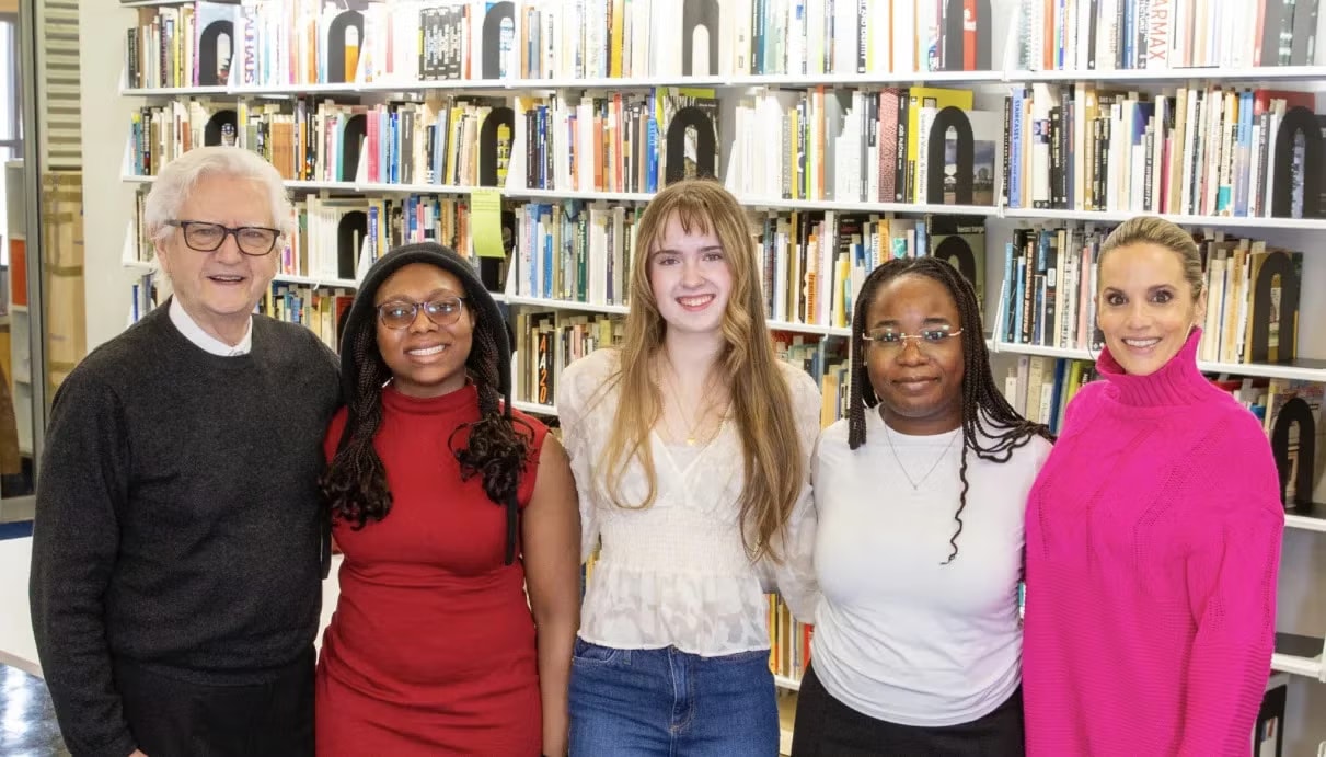 Evangel Kokkino (left to right), Toluwalogo Oluyede, Gabija Gricius, Racheal Olujide and Sofia Kokkino Patton. (Photo: Annemarie Furlong)